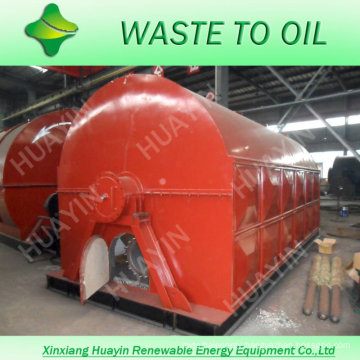 30 ton waste tire/plastic oil to diesel machine with high oil yield